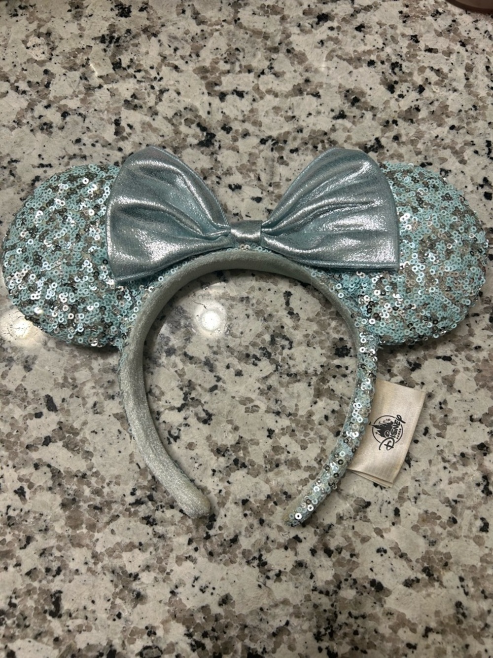 Disney Sequin Minnie Ear Headband in Light Aqua
